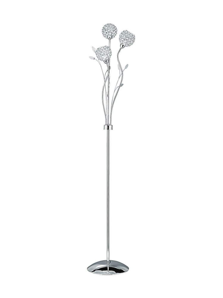Searchlight Chrome Bouquet 3Lt Floor Lamp - Image 2 of 3