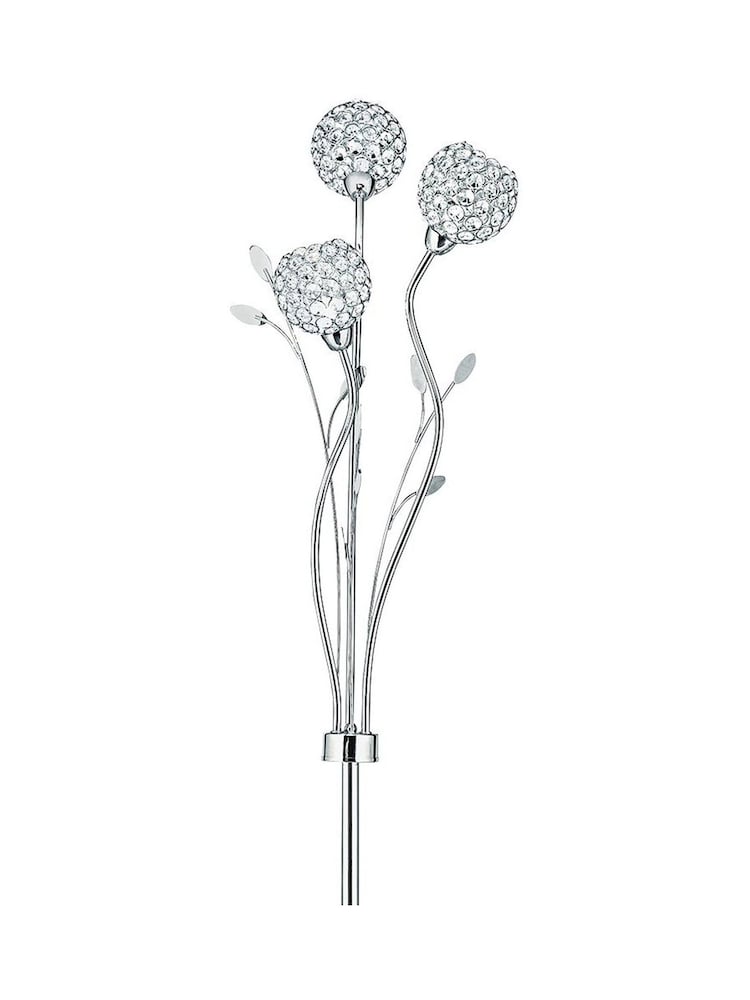 Searchlight Chrome Bouquet 3Lt Floor Lamp - Image 3 of 3 Searchlight Chrome Bouquet 3Lt Floor Lamp - Image 3 of 3