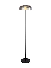 Searchlight Black Jenson Floor Lamp Smoked Glass - Image 3 of 4