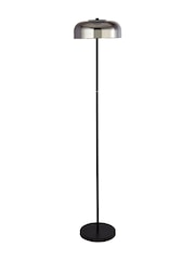 Searchlight Black Jenson Floor Lamp Smoked Glass - Image 4 of 4