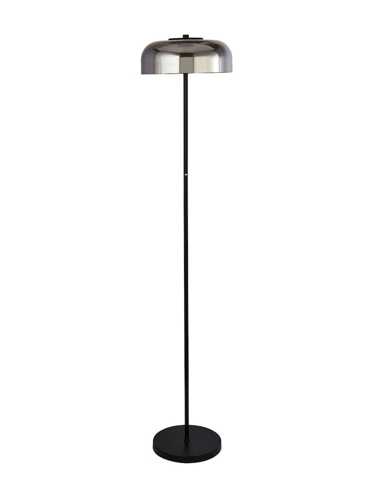 Searchlight Black Jenson Floor Lamp Smoked Glass - Image 4 of 4