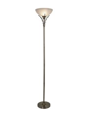 Searchlight Antique Brass Carriden Floor Lamp Acid Glass - Image 2 of 4