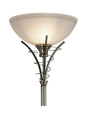 Searchlight Antique Brass Carriden Floor Lamp Acid Glass - Image 4 of 4