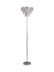 Searchlight Chrome and Clear Stella Acrylic Shade Floor Lamp - Image 3 of 4