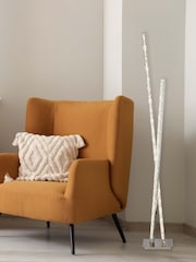 Searchlight Chrome and Clear Degree Clear Crystal Floor Lamp - Image 1 of 4