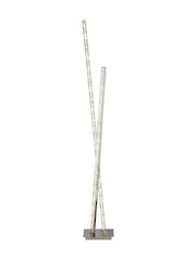 Searchlight Chrome and Clear Degree Clear Crystal Floor Lamp - Image 2 of 4