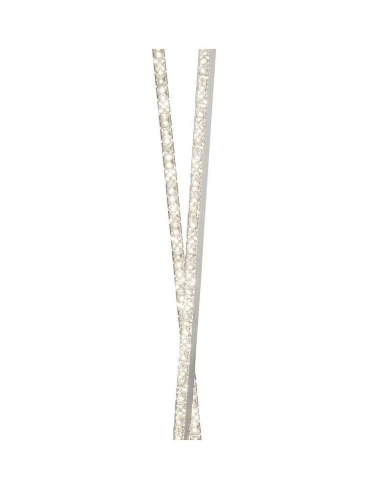 Searchlight Chrome and Clear Degree Clear Crystal Floor Lamp - Image 4 of 4
