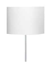 Searchlight Chrome and Satin Silver Ruem Floor Lamp - Image 4 of 4