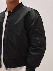 Reiss Black Finn 13-14 yrs Reiss | Royal Ballet Bomber Unisex Fit Jacket - Image 4 of 6