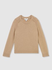 Reiss Stone Cloud Wool Blend Crew Neck Jumper - Image 2 of 4