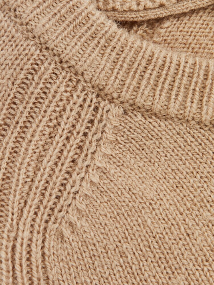 Reiss Stone Cloud Wool Blend Crew Neck Jumper - Image 4 of 4 Reiss Stone Cloud Wool Blend Crew Neck Jumper - Image 4 of 4