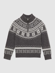 Reiss Dark Grey/Off White Perth Jumper - Image 2 of 5