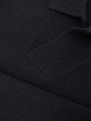 Azul marino - Reiss Vatali Wool-Blend Relaxed Open-Collar Jumper - Imagen 8 de 8