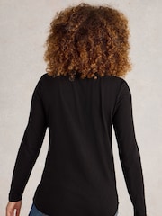 White Stuff Black Clara Long Sleeve T-Shirt - Image 2 of 6