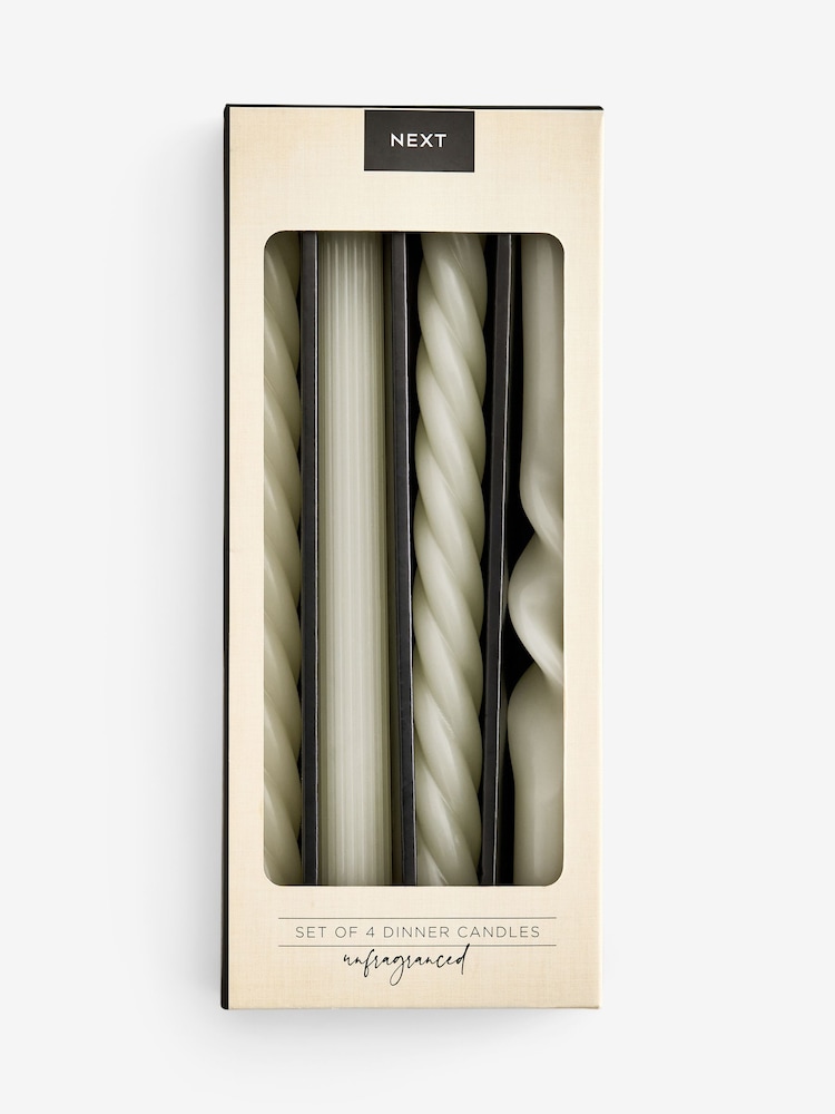 Ivory Unfragranced Tapers Set of 4 - Image 4 of 4