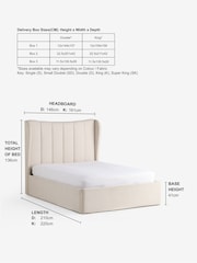 Tweedy Plain Light Natural Extra Deep Grace Upholstered Ottoman Storage Bed Frame - Image 3 of 11