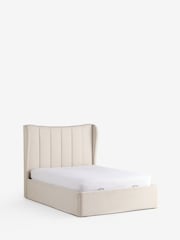 Tweedy Plain Light Natural Extra Deep Grace Upholstered Ottoman Storage Bed Frame - Image 9 of 11