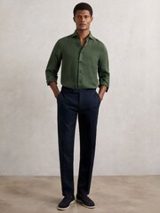 Reiss Kale Green Ruban Shirt - Image 4 of 6