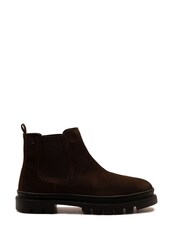 Off The Hook Brown Harrison Suede Leather Formal Chelsea Boots - Image 2 of 6