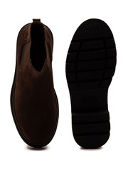 Off The Hook Brown Harrison Suede Leather Formal Chelsea Boots - Image 6 of 6