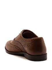 Braun - Off The Hook Waldew Leather Lace-Up Formal Brogue Shoes - Bild 3 von 6