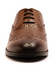 Braun - Off The Hook Waldew Leather Lace-Up Formal Brogue Shoes - Bild 5 von 6