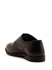 Schwarz - Off The Hook Waldew Leather Lace-Up Formal Brogue Shoes - Bild 3 von 6