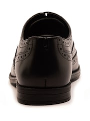 Schwarz - Off The Hook Waldew Leather Lace-Up Formal Brogue Shoes - Bild 5 von 6