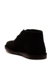 Off The Hook Black Sahara Suede Leather Desert Lace-Up Chukka Boots - Image 3 of 6