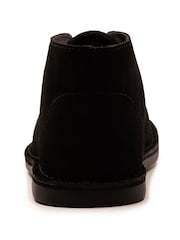 Off The Hook Black Sahara Suede Leather Desert Lace-Up Chukka Boots - Image 5 of 6