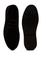Off The Hook Black Sahara Suede Leather Desert Lace-Up Chukka Boots - Image 6 of 6