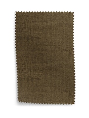 Plush Chenille Moss Green Flinton Small Wooden Storage Footstool - Image 8 of 8