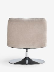 Smart Chenille Light Natural Sierra Swivel Accent Chair - Image 6 of 7