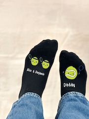 Personalised Me and You Tennis Socks by Solesmith - Image 2 of 2