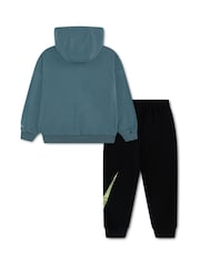 黑色 - Nike Little Kids ITZ Oversized Hoodie and Joggers Tracksuit Set - 圖片 3/6