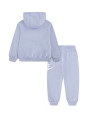 Nike Blue Dark Little Kids Club Fleece Tracksuit Set - Image 2 of 5