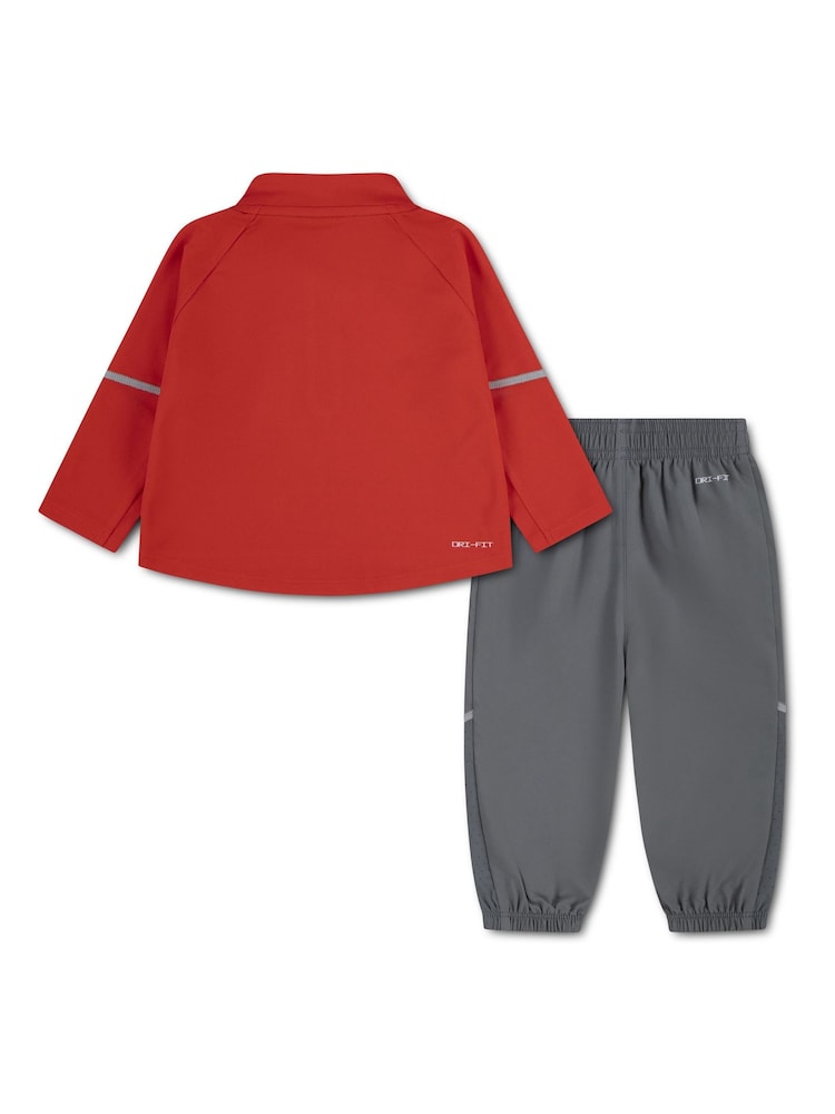 Nike Grey Dri-FIT Miler Half Zip and Joggers Set - Image 2 of 5