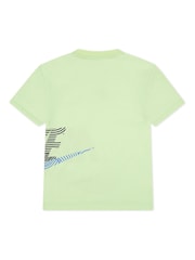 Nike Yellow Little Kids In The Zone T-Shirt - Image 2 of 4
