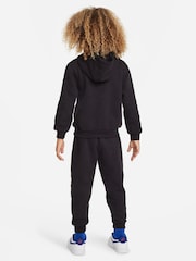 Nike Black Little Kids LBR Zip Through Tracksuit Set - Image 2 of 11