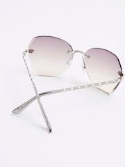 River Island Oversized Sunglasses - Imagem 4 de 5