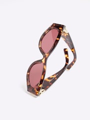 River Island Slim Cat Eye Chain Sunglasses - Imagem 3 de 5