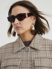 River Island Slim Cat Eye Chain Sunglasses - Imagem 5 de 5