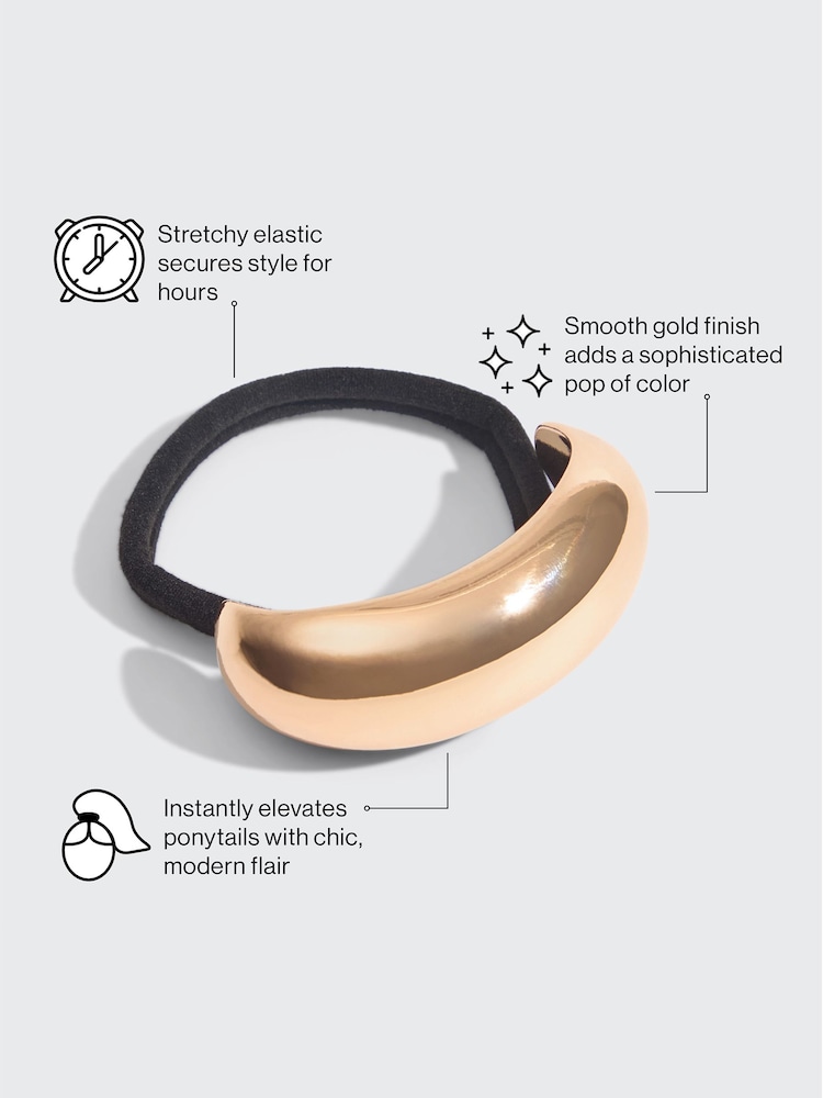 Kitsch Medium Gold Cloud Ponytail Cuff - Image 2 of 5