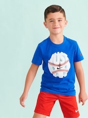 Nike Red Little Kids Mesh Shorts - Image 1 of 6