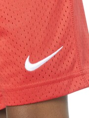 Nike Red Little Kids Mesh Shorts - Image 6 of 6