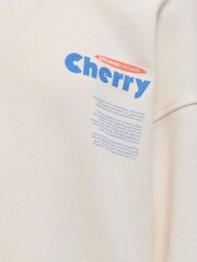 ONLY KIDS Fruit Back Print White Sweatshirt - Image 4 of 4