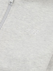 New Balance Grey Small French Terry Logo Zip Hoodie - Image 8 of 8