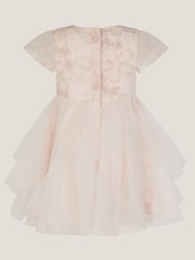 Monsoon Pink Baby Arabella Flower Ruffle Dress - Image 3 of 4