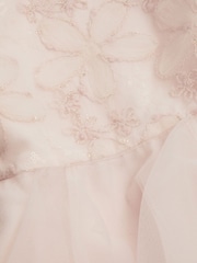 Monsoon Pink Baby Arabella Flower Ruffle Dress - Image 4 of 4