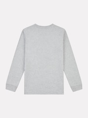 New Balance Grey New Balance Kids Jersey Stacked Logo Long Sleeve T-Shirt - Image 2 of 3